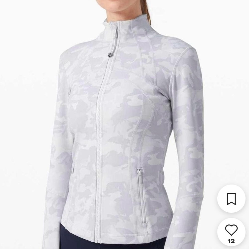 Lululemon Define Jacket grey and white camo